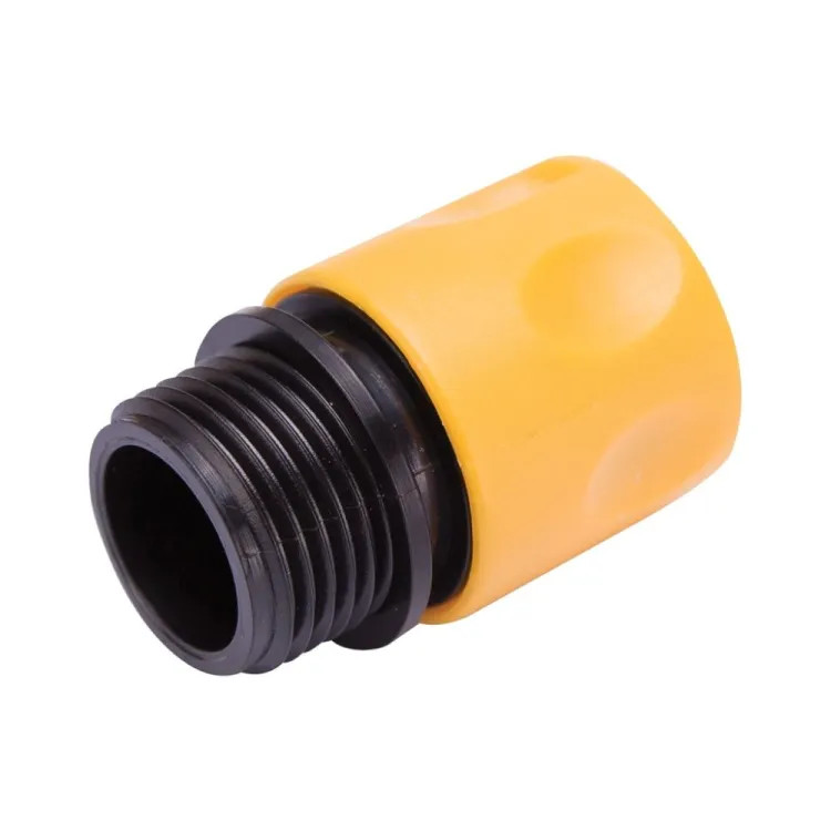 Landscapers Select 3/4" Plastic Quick Connector - Male, Plastic, Yellow/Black - GC522