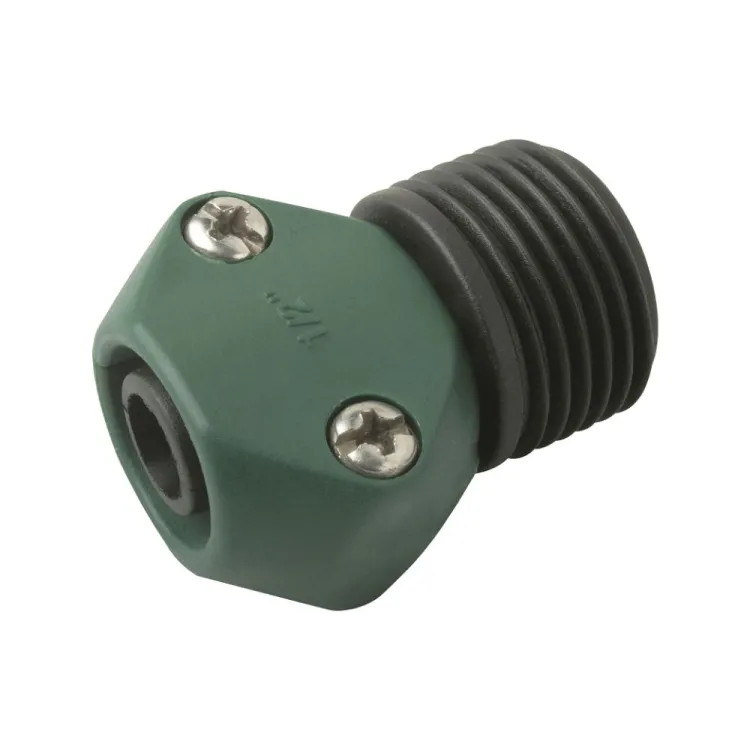 Landscapers Select 1/2" Plastic Hose Repair - Male, Green/Black - GC531-23L