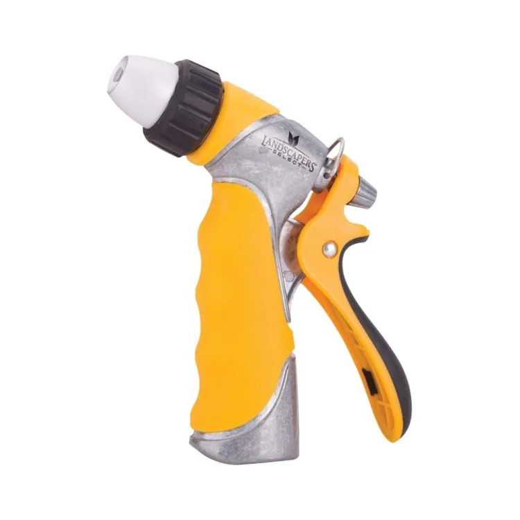 Landscapers Select Heavy-Duty Adjustable Spray Nozzle for Garden Hose, Rare Push, Female, Metal - GN3670