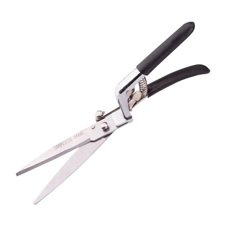 Landscapers Select 12" Stainless Steel Grass Shear with Soft-Grip Vinyl Handle and Serrated Blade - GS2011