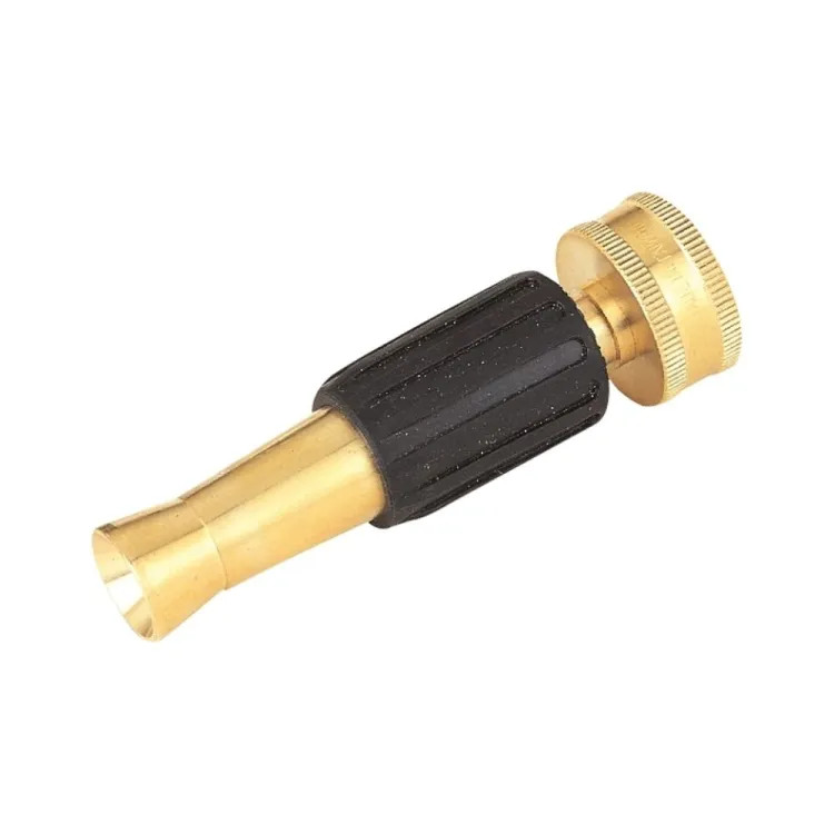 Landscapers Select 3-3/4" Brass Adjustable Nozzle with Adjustable Spray for Garden Hose, Heavy-Duty, Female - GT-10203L