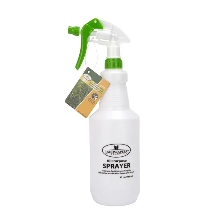 Landscapers Select 32 oz PE Spray Bottle with Adjustable Nozzle, White - SX-20583L