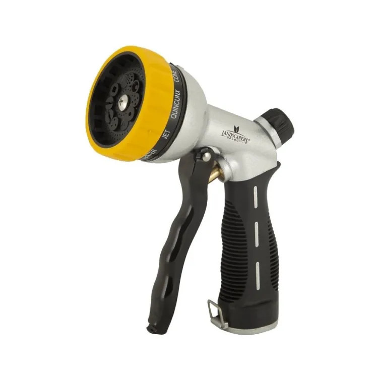 Landscapers Select 10-Pattern Spray Nozzle for Garden Hose, Front Pull, Female, Metal - YM751783L
