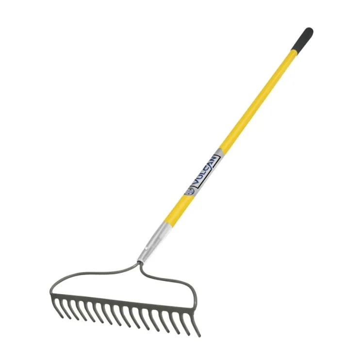 Vulcan Bow Rake with 60" Fiberglass Handle, 16 Steel Tine -  33256 R16-AMF