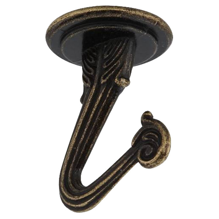 National Hardware V154 Swag Hook, Antique Brass, 1-1/2 in