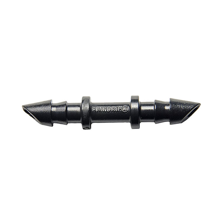 Raindrip 312025B Tube to Hose Connector, 1/4 in, Tube X Double Barbed, 50 psi