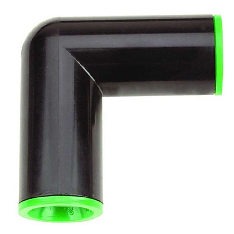 Raindrip R315CT Tubing Elbow With Green Compression Rings, 1/2 in, Compression, 60 psi. 2 pack