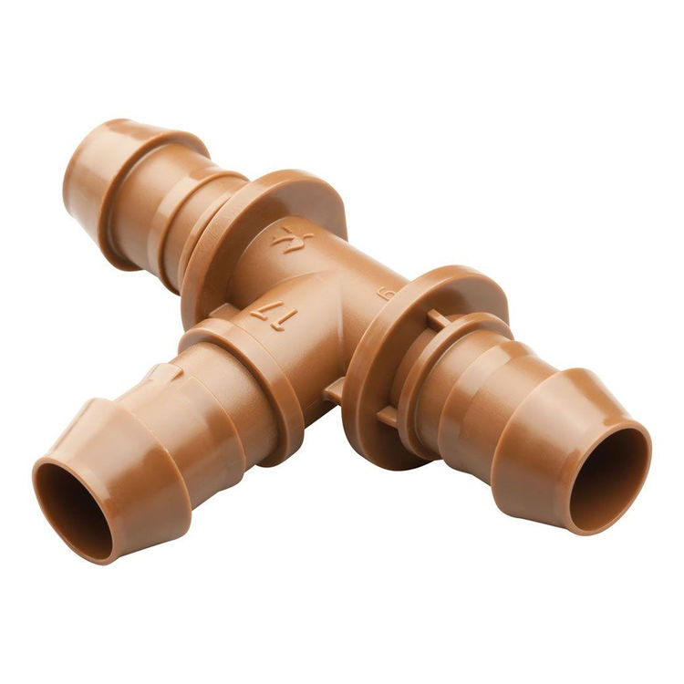 Rainbird BT50-4PK Non-Threaded Tubing Tee, 1/2 in, Barbed, Plastic
