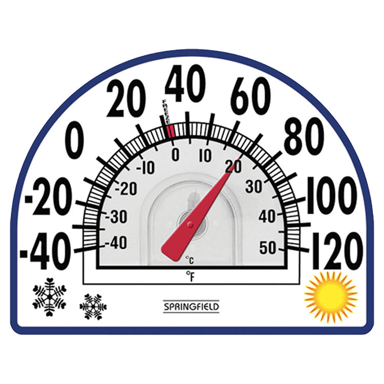 Taylor 91157 4-Season Easy-To-Read Analog Thermometer, -40 TO 120 deg F