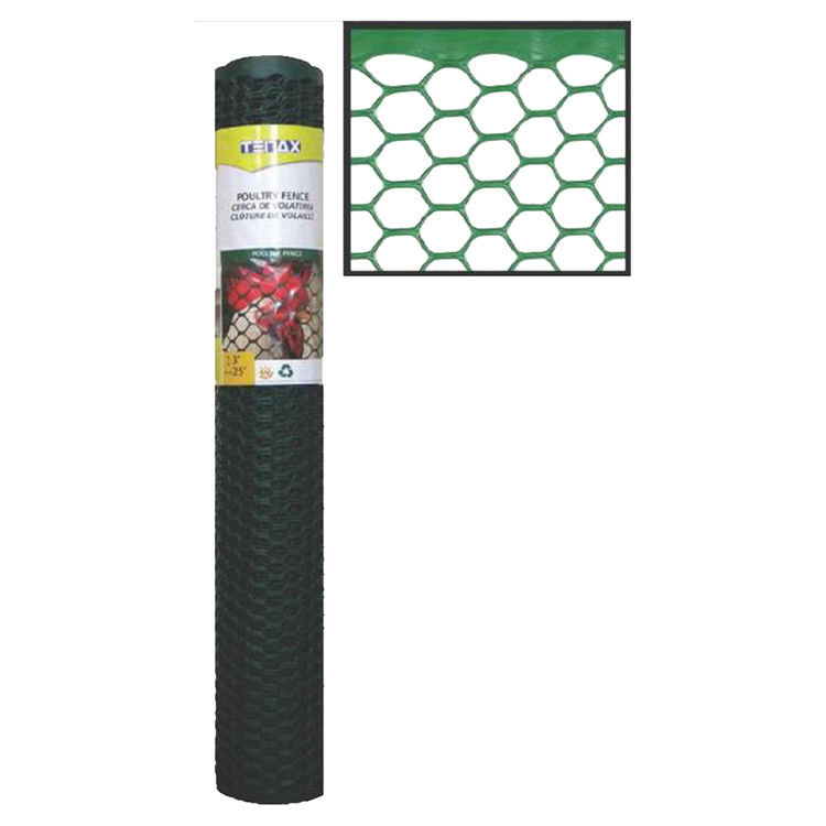 Tenax 72120942 Tenax Poultry Fence, Plastic , 2 x 25 Foot