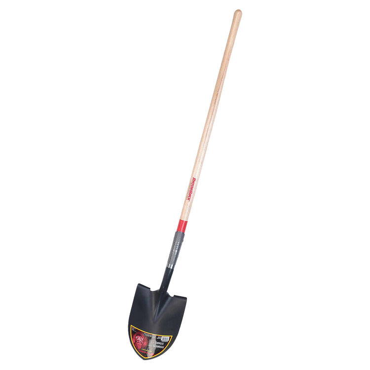 Razor Back 45520 Digging Shovel With Dual Rivet, 9-1/2 in W X 12 in L, Tempered Steel, 48 in