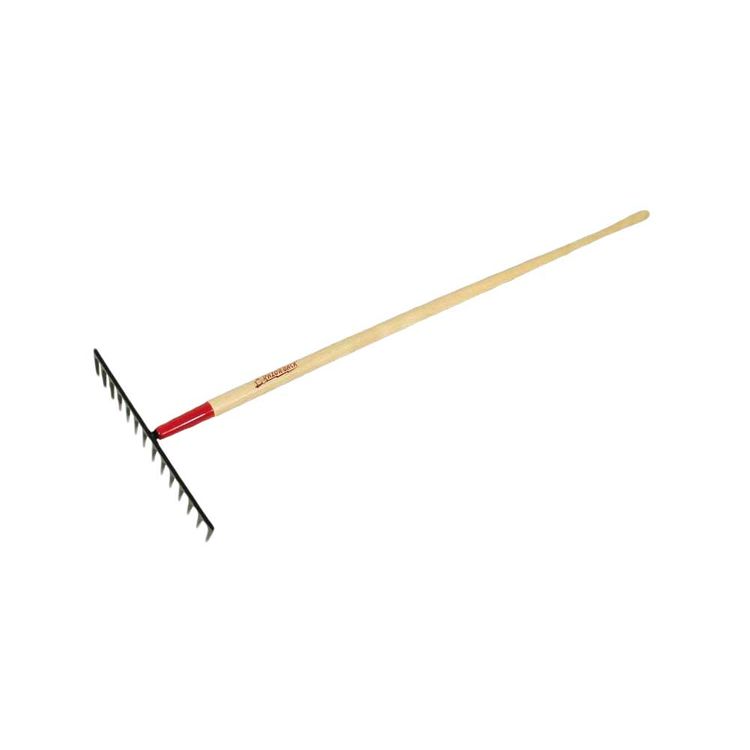 Razor Back 63121 Heavy Duty Road Rake, 15-1/2 in W x 4 in L Head, 14 Tine, 66 in Handle
