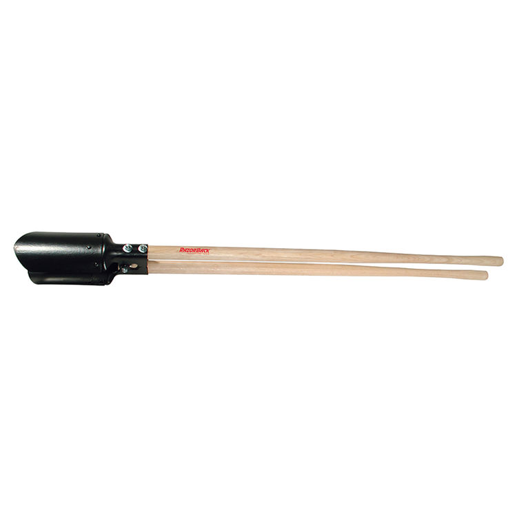 Razor Back 78005 Post Hole Digger, 6 in Spread, 11-1/2 in, High Carbon Steel Blade, 48 in