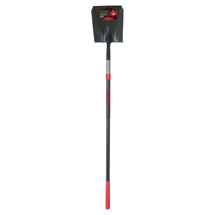 Razor-Back 2594500 Digging Shovel, 9-1/2 in W x 6-1/4 in L, Tempered Steel, 55-1/4 in, Cushion Grip Fiberglass Handle