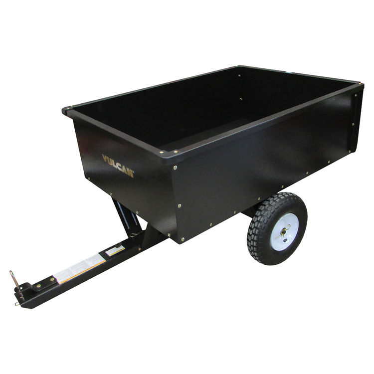 Vulcan YTL22122 Dump Cart, 1500 lb Load, 80.7 in L x 37.2 in W x 36.8 in H, Pneumatic Wheel