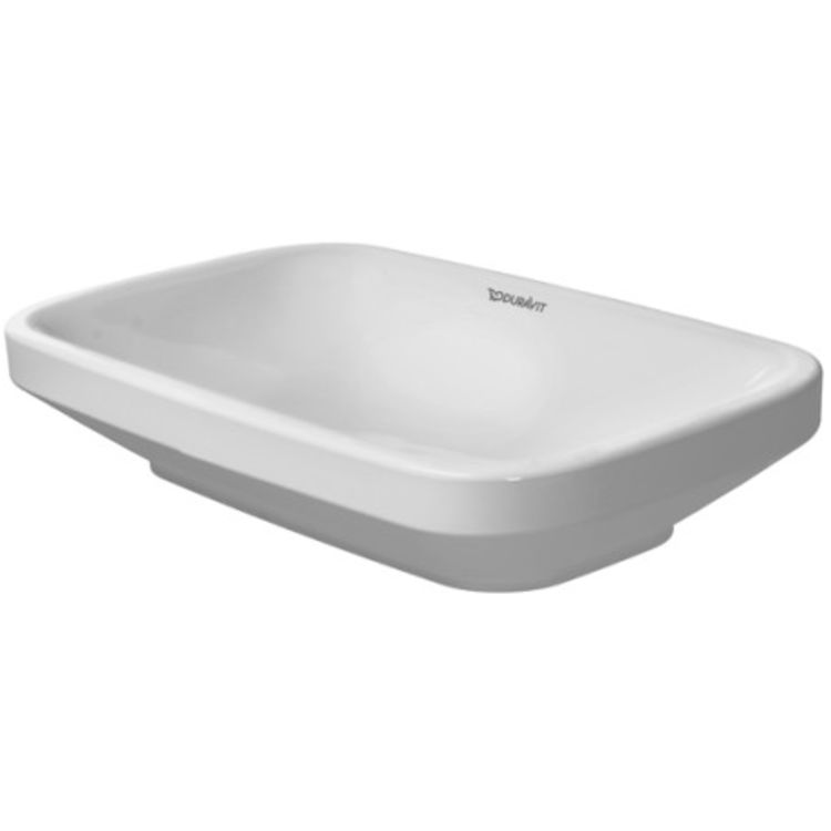 Duravit 0349600000 DuraStyle 23 5/8" Vessel Bathroom Sink without Overflow and Tap Platform 