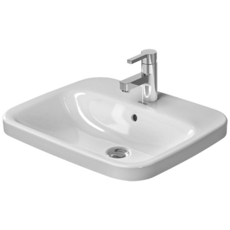 Duravit 0374560000 DuraStyle 22" Drop In Vanity Bathroom Sink with Overflow and Tap Platform 