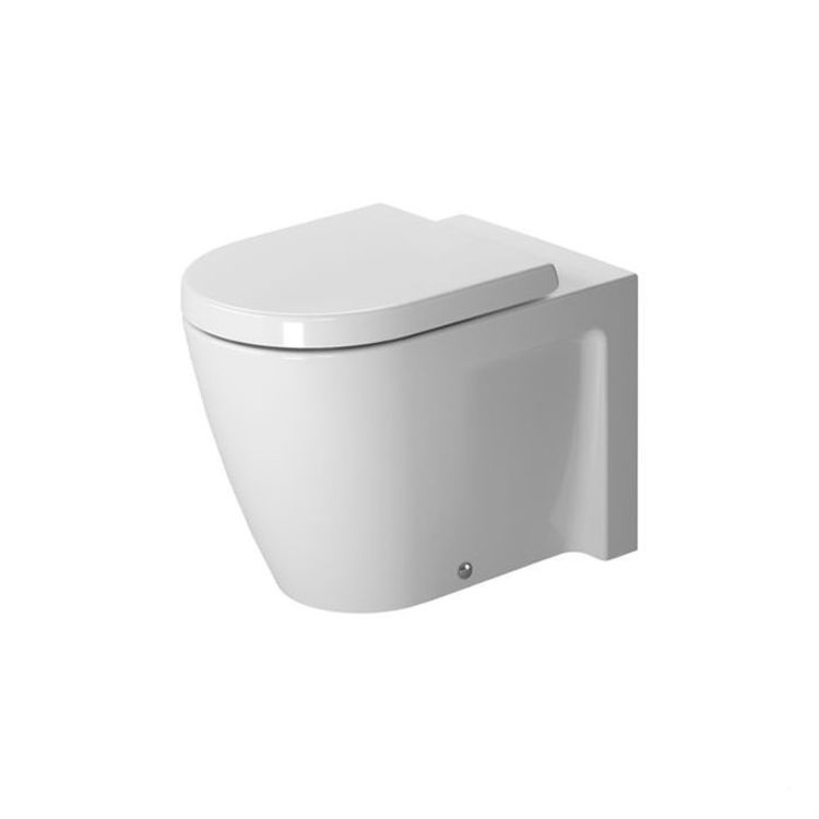Duravit 2128090092 Starck 2 One-Piece Floor Standing Back-to-Wall Elongated Toilet - White