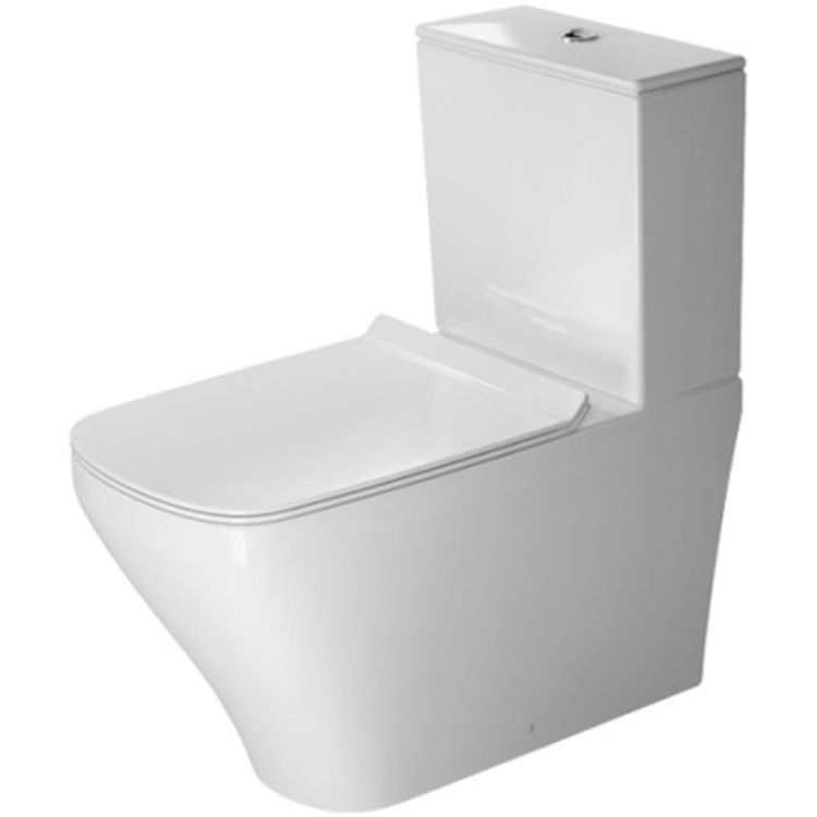 Duravit 2156090092 DuraStyle Floor-Mounted Close Coupled Elongated Toilet - White