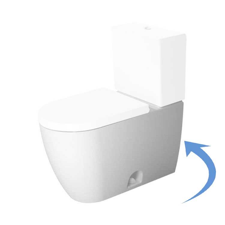 Duravit 2171012000 ME by Starck Single Flush/Dual Flush Two-Piece Floor Mounted Elongated Toilet - White