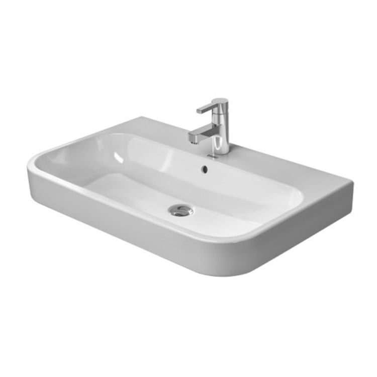 Duravit 2318650000 Happy D.2 25 5/8" Wall Mount Bathroom Sink with Overflow With Mount Type