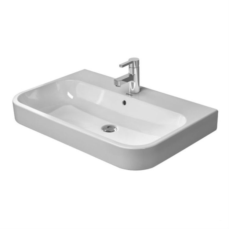 Duravit 2318800000 Happy D.2 31 1/2" Wall Mount Bathroom Sink with Overflow With Mount Type