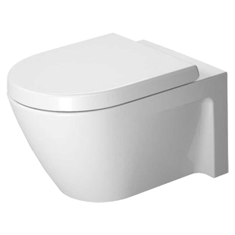Duravit 2534090092 Starck 2 21 1/4" Dual Flush One-Piece Wall Mounted Elongated Toilet - White