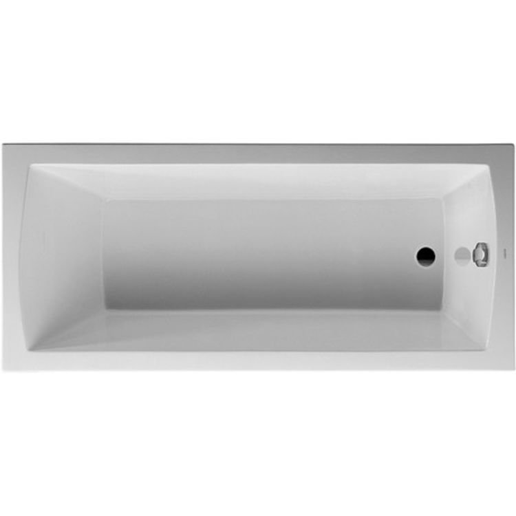 Duravit 700027000000090 Daro 66-7/8" Drop-In Acrylic Soaking Bathtub W/ One Backrest Slope