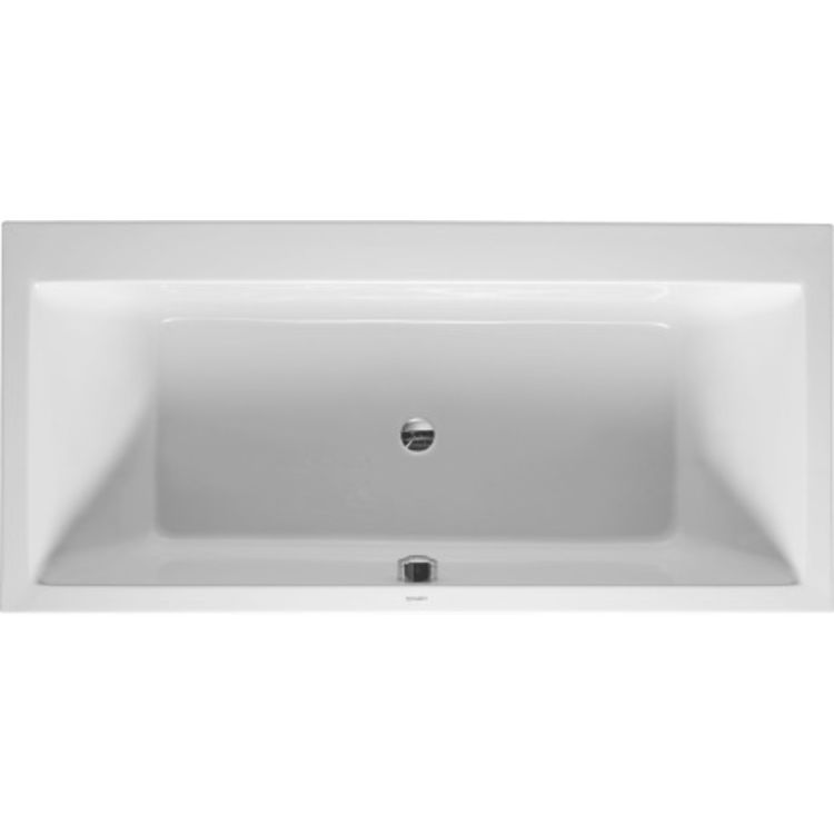 Duravit 700136000000090 Vero 74-3/4" Drop-In Acrylic Soaking Bathtub with Two Backrest Slope
