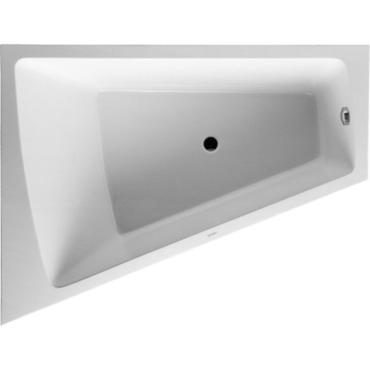 Duravit 700266000000090 Paiova 72" Corner Acrylic Soaking Bathtub with One Backrest Slope on Left
