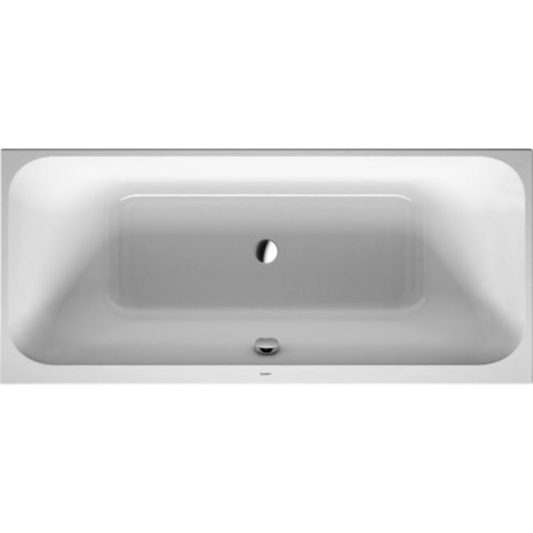 Duravit Happy D.2 700314000000090 70-7/8" Drop-In Acrylic Soaking Bathtub with Two Backrest Slopes