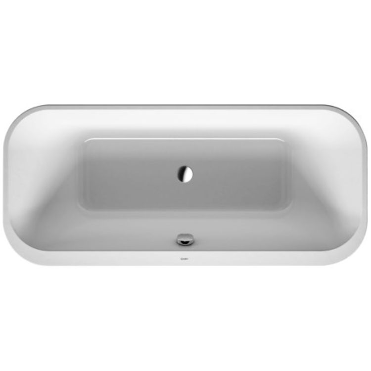 Duravit 700319000000090 Happy D.2 70 7/8" Free Standing Acrylic Soaking Bathtub with Two Backrest Slopes