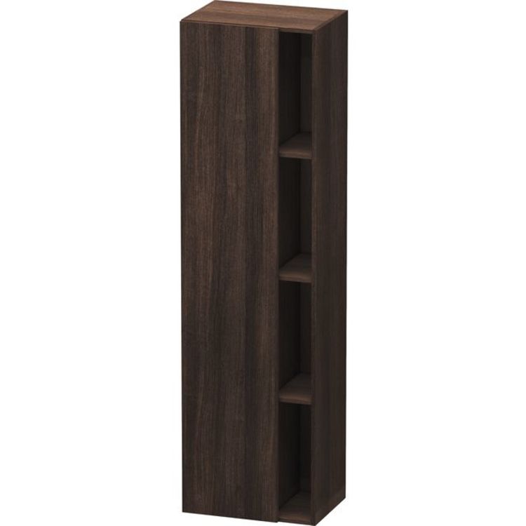 Duravit DS1249L5353 DuraStyle 14-1/8" Wall Mount Tall Linen Cabinet with One Door 