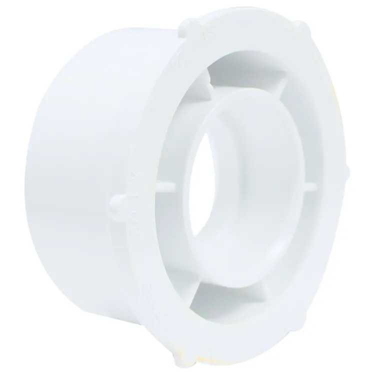 3" x 1-1/2" PVC Flush Bushing DWV (Drain Waste and Vent) - Spigot x Hub