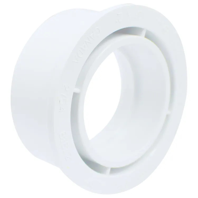3" x 2" PVC Flush Bushing DWV (Drain Waste and Vent) - Spigot x Hub