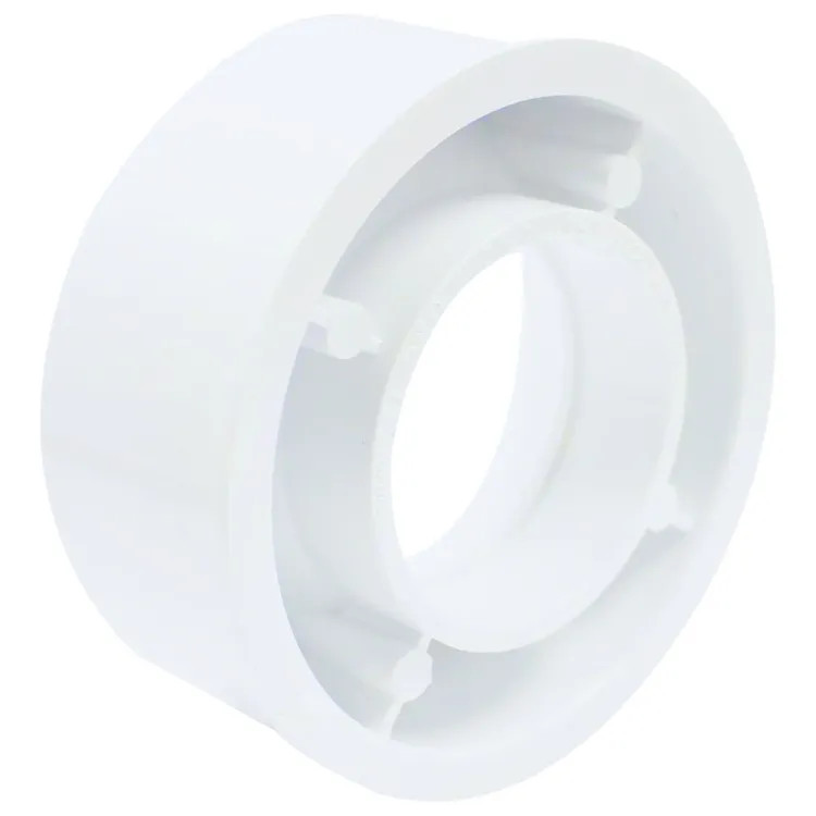 4" x 2" PVC Flush Bushing DWV (Drain Waste and Vent) - Spigot x Hub