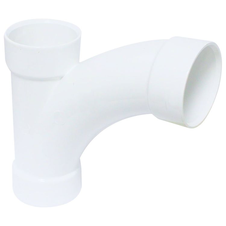 4" PVC Tee/Wye Combo DWV (Drain Waste and Vent) - Hub