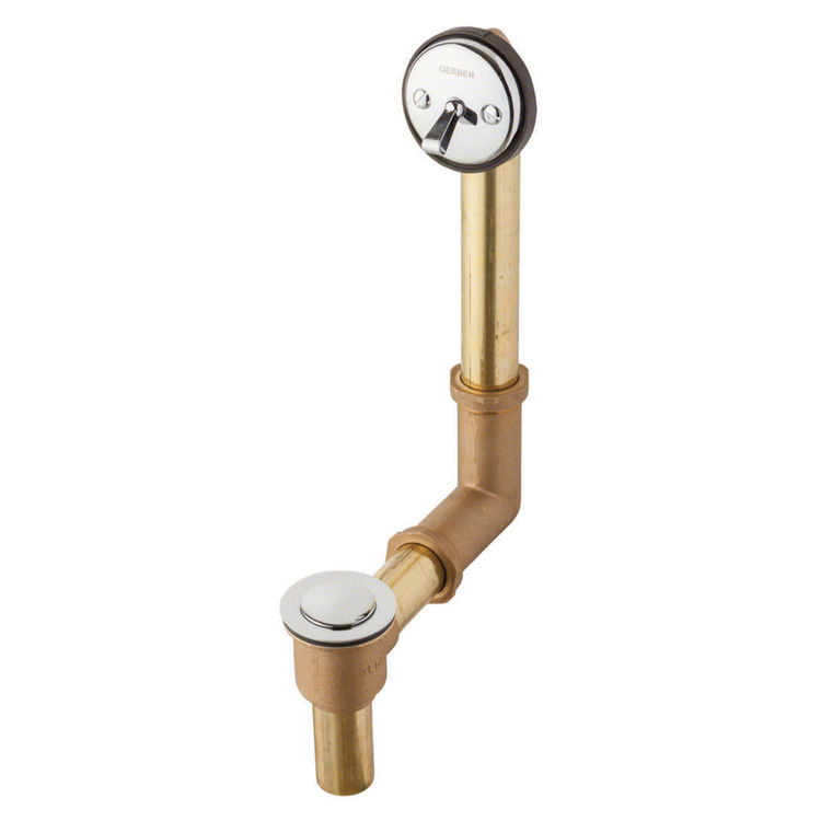 Gerber 41-801 Gerber Classics Brass Pop-Up Drain with Pre-Set Adjustable Linkage