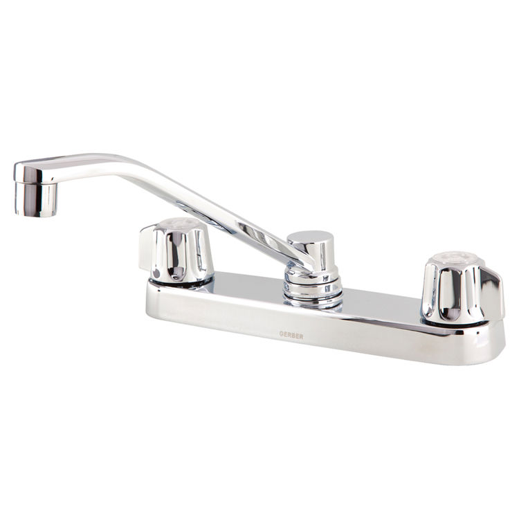 Gerber Classics Two Handle Kitchen Faucet, Chrome - 07-42-406