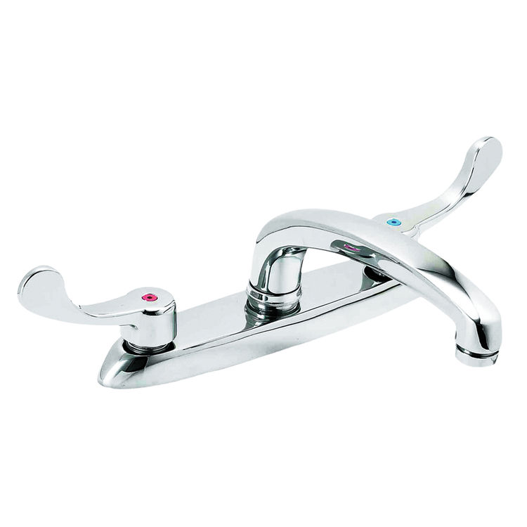 Gerber C0-44-019 Commercial Two Handle 3 Hole Installation Kitchen Faucet