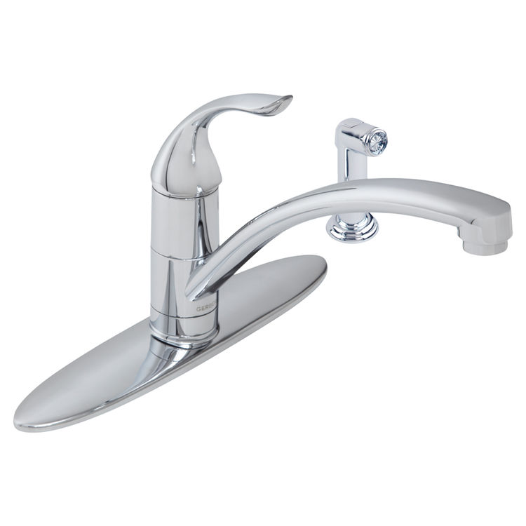 Gerber Viper Single Handle Kitchen Faucet w/ Side Spray, Chrome - 40-012