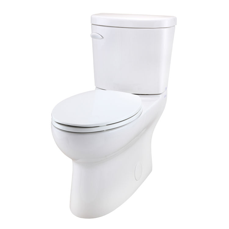 Gerber Avalanche CT Two-Piece Elongated ErgoHeight Toilet, 1.28 gpf, 12" Rough-In, White - 20-832