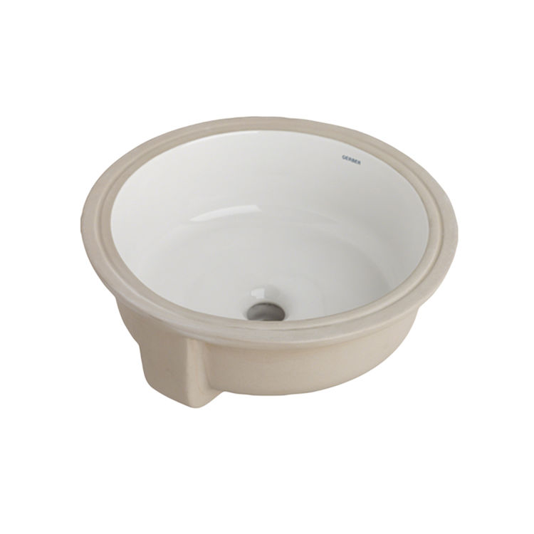 Gerber 13-740 Luxoval Undercounter Bathroom Sink, 16" x 16", White
