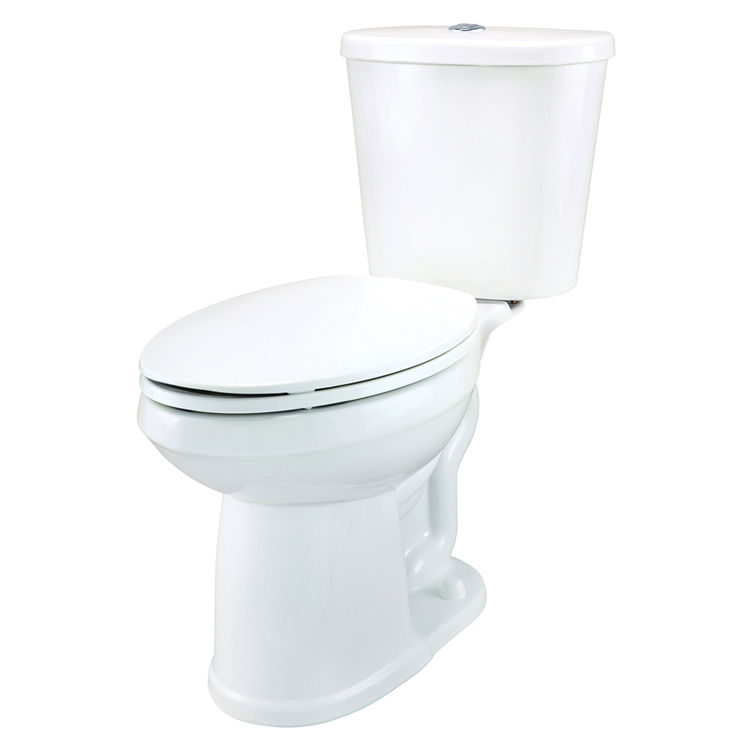 Gerber DF-21-117 Maxwell SE Dual Flush Two-Piece Elongated ErgoHeight Toilet, 1.6 and 1.1 gpf, 10" Rough-In, White