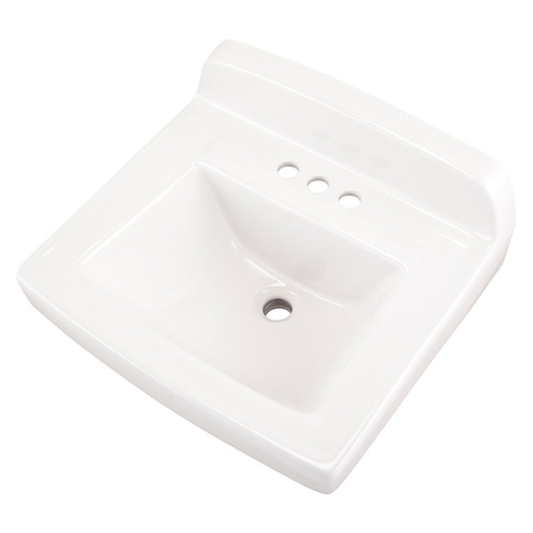 Gerber NH-12-654 Monticello 4" Faucet Centers Wall Hung Commercial Hygenic Basin