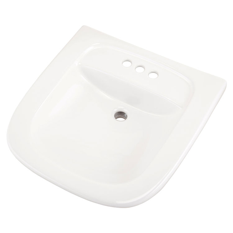 Gerber NH-12-474 North Point 4" Faucet Centers Wall Hung Commercial Hygenic Basin