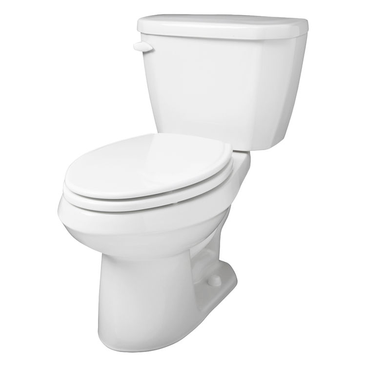 Gerber VP-21-514 Viper Two-Piece Elongated Toilet, 1.6 gpf, 14" Rough-In, White