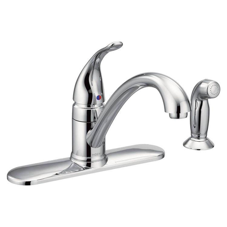 Moen Torrance Single-Handle Kitchen Faucet w/ Side Spray, Chrome - 7082