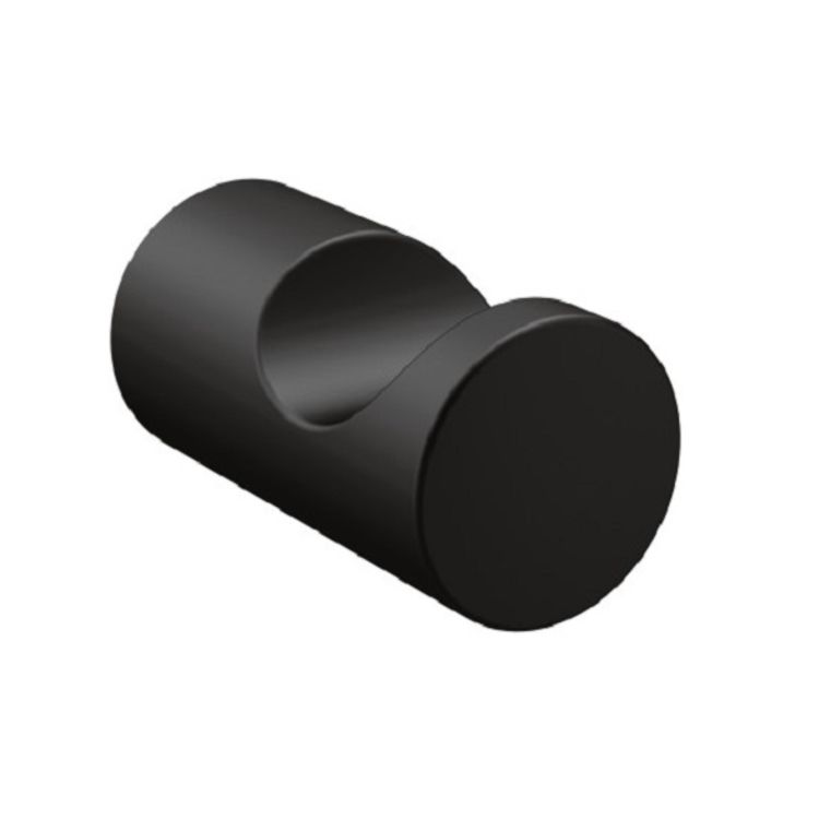 Moen YB0403BL Align Single Robe Hook, Matte Black