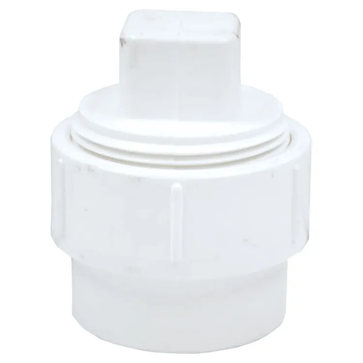 1-1/2" PVC Cleanout Adapter with Cleanout Plug DWV (Drain Waste and Vent) - FPT x Spigot